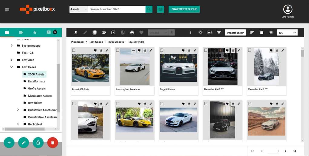 Das Bild zeigt einen Screenshot der Pixelboxx.